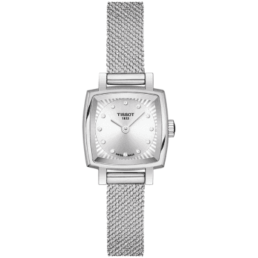 Ladies' Stainless Steel Lovely Square Diamond Set Watch
