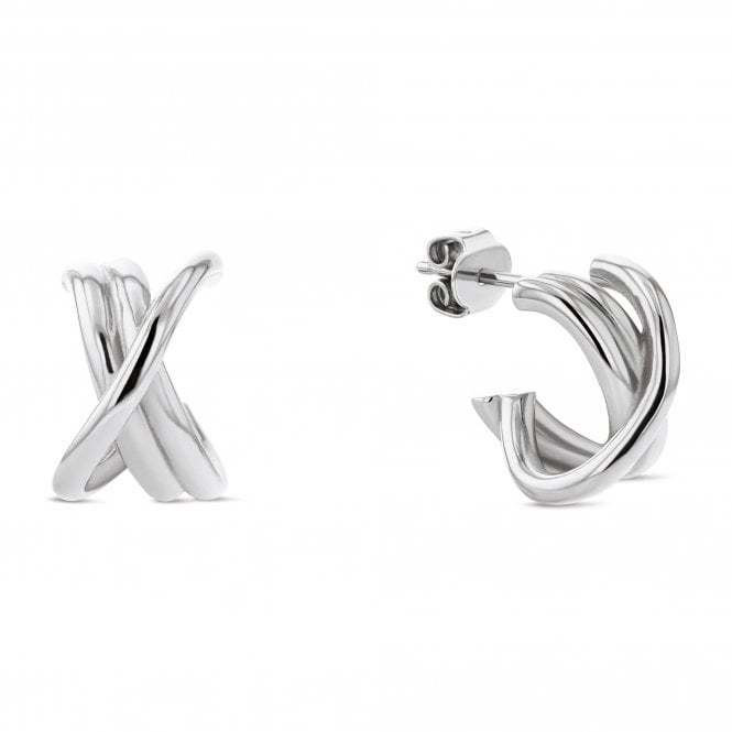 Ladies' Stainless Steel Nautical Knot Earrings