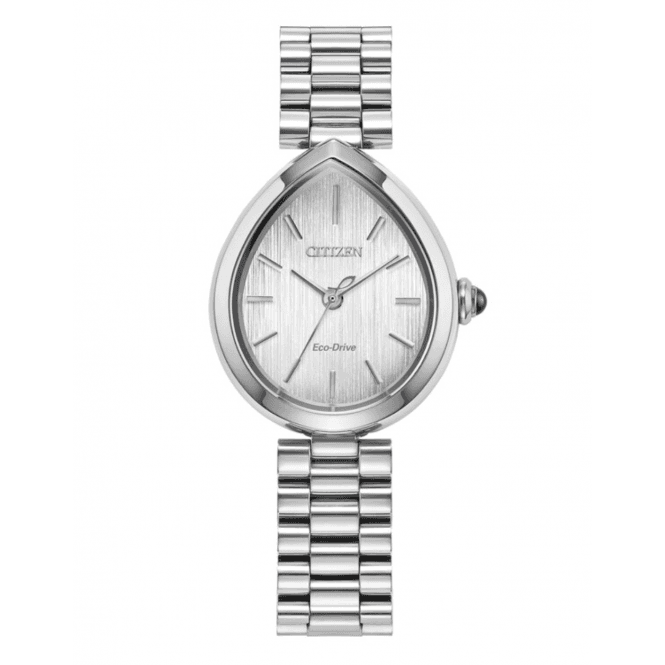 Ladies' Stainless Steel Rainell Eco-Drive Watch