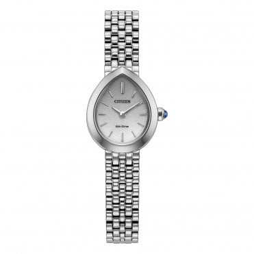 Ladies' Stainless Steel Rainell Eco-Drive Watch