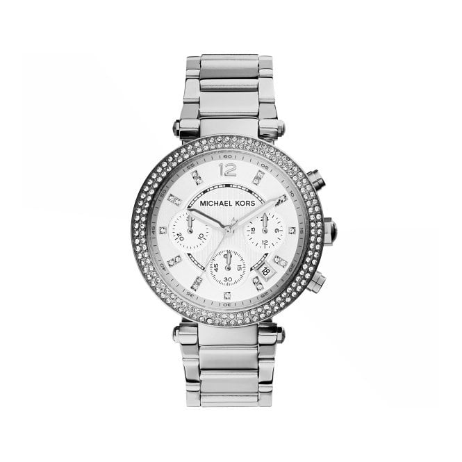 Ladies' Stainless Steel Stone Set Parker Watch