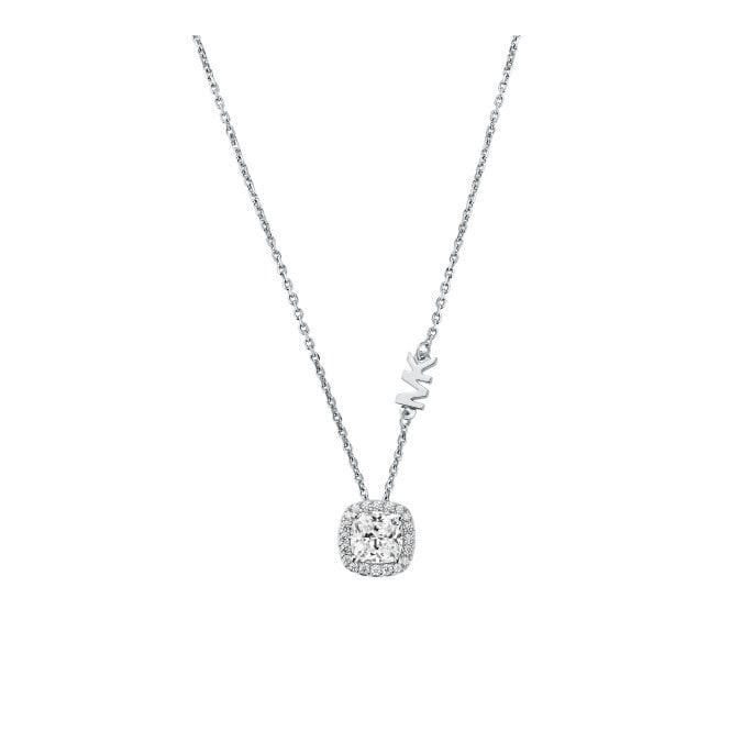 Ladies' Sterling Silver Kors Brilliance Pendant & Necklace 