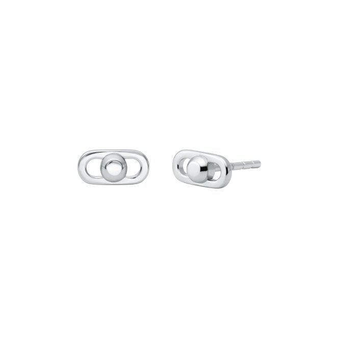 Ladies' Sterling Silver Premium Stud Earrings 