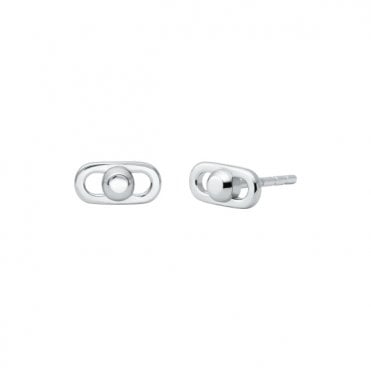 Ladies' Sterling Silver Premium Stud Earrings 