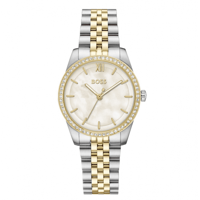Ladies' Two Tone Graceful Crystal Watch