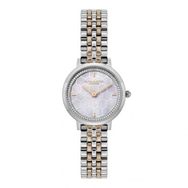 Ladies' Two Tone Honeycomb Watch