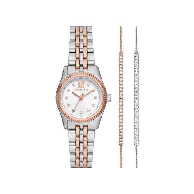 Ladies' Two Tone Lexington Watch & Bracelet Set