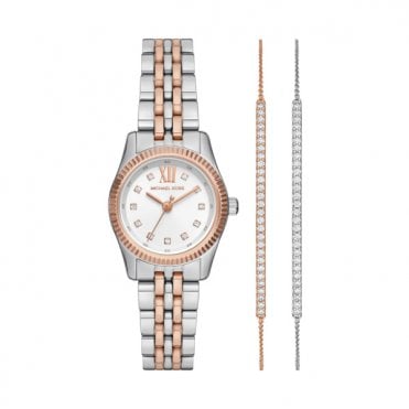 Ladies' Two Tone Lexington Watch & Bracelet Set