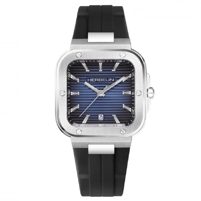 Men's Black FKM Rubber Cap Camarat Sqaure Watch