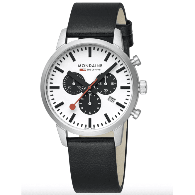 Men's Black Grape Leather Neo Chronograph Watch