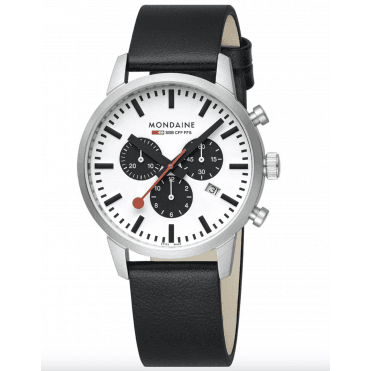 Men's Black Grape Leather Neo Chronograph Watch
