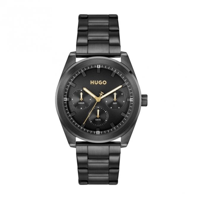 Men's Black Ion Plated BRIGHT Watch