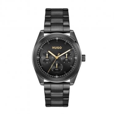 Men's Black Ion Plated BRIGHT Watch
