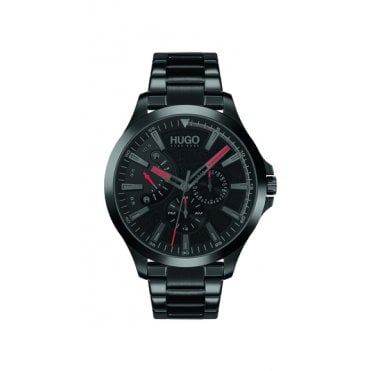 Men's Black Ion Plated LEAP Watch 1530175