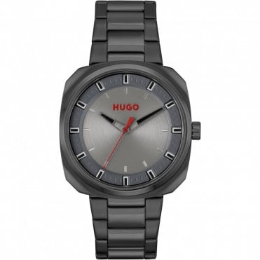 Men's Black Ion Plated SHRILL Watch