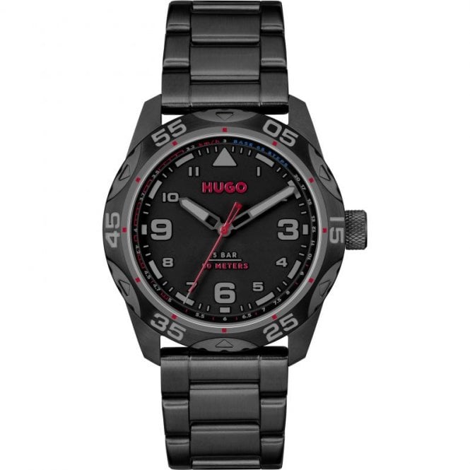 Men's Black Ion Plated TREK Watch