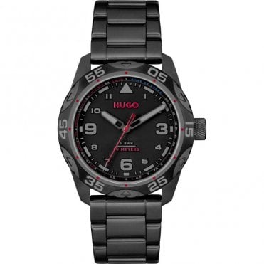Men's Black Ion Plated TREK Watch