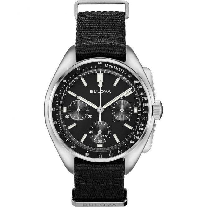 Men's Black Nato Lunar Pilot Watch