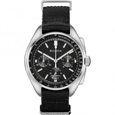 Men's Black Nato Lunar Pilot Watch