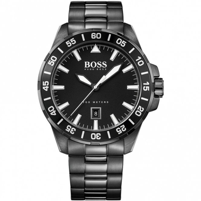 Mens Black PVD Deep Ocean Divers Watch 1513231