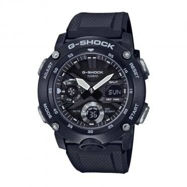 Men's Black Resin Alarm Chronograph Watch 