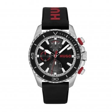 Men's Black Rubber DIVE Watch