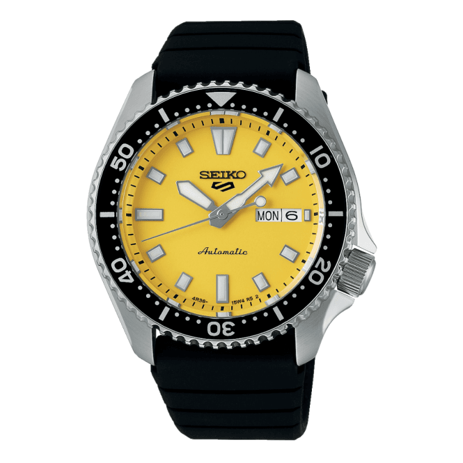 Men's Black Rubber Ki-Iro Yellow Redux Automatic Watch