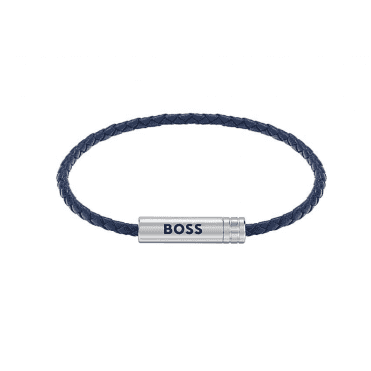Men's Blue Leather Ares Bracelet