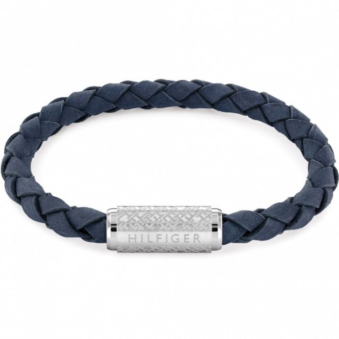 Men's Blue Leather Exploded Bracelet