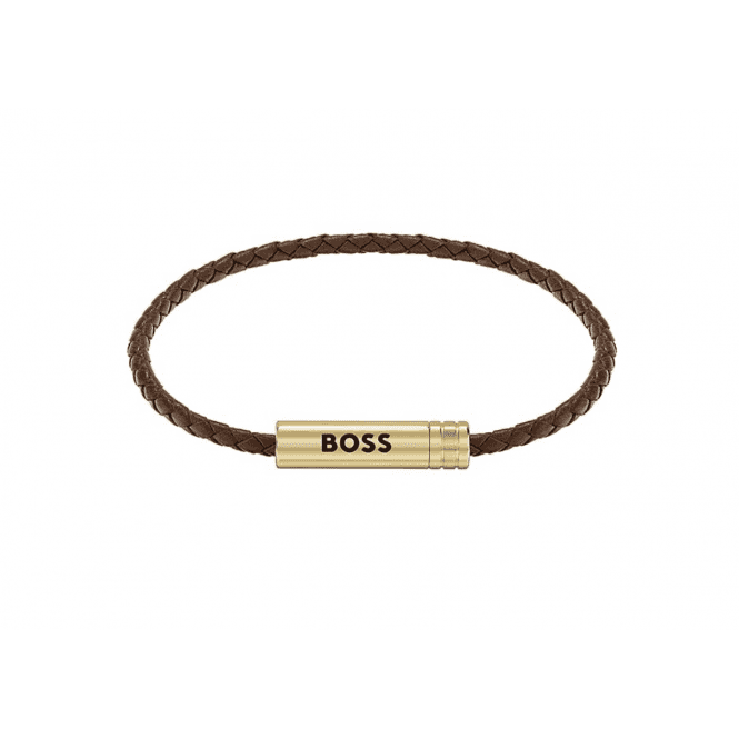 Men's Brown Leather Ares Bracelet