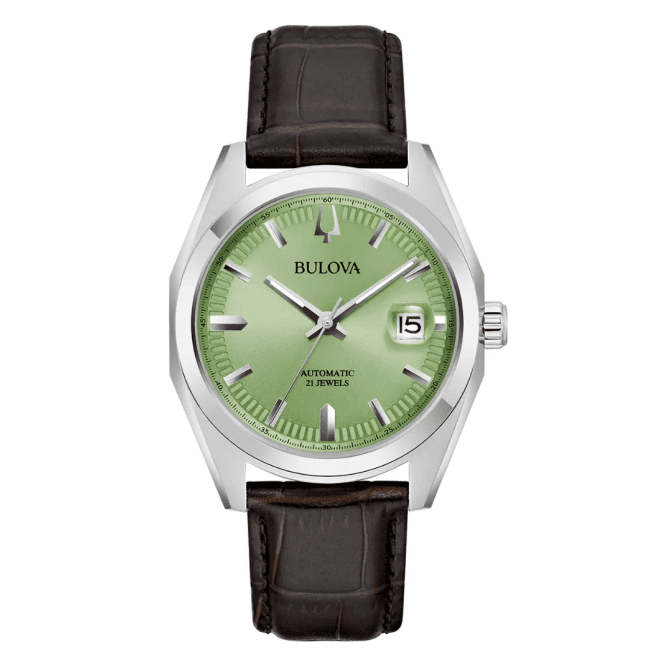 Men's Brown Leather Automatic Surveyor Watch