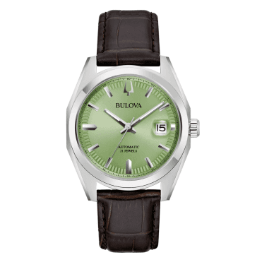 Men's Brown Leather Automatic Surveyor Watch