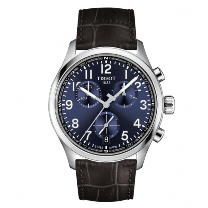 Men's Brown Leather Chrono L Watch