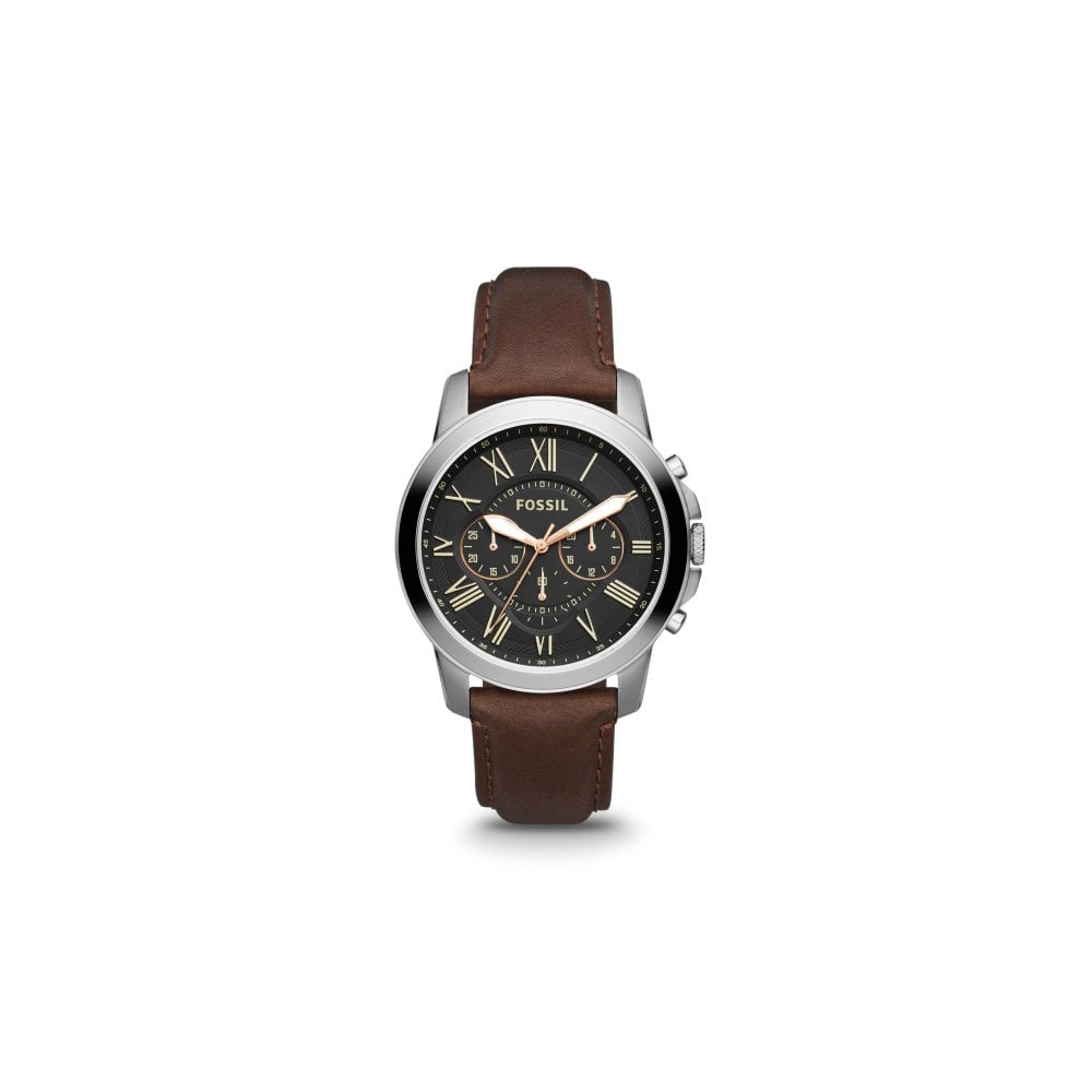 Fs4813 Men's Brown Leather Chronograph Grant Watch FS4813 - Watches from ...