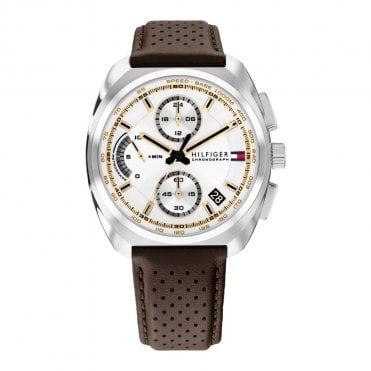 Men's Brown Leather Cole Watch