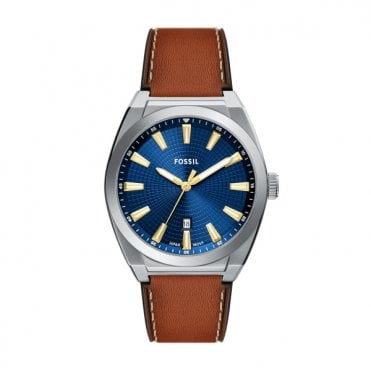 Men's Brown Leather Everett Watch
