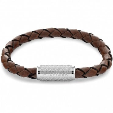 Men's Brown Leather Exploded Bracelet