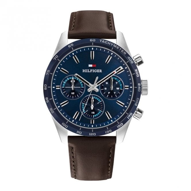 Men's Brown Leather Hampton Watch