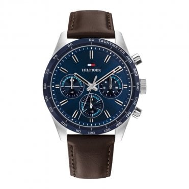 Men's Brown Leather Hampton Watch