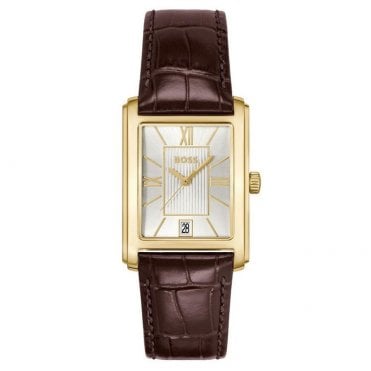 Men's Brown Leather Principle Watch