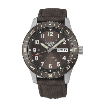 Men's Brown Nylon Automatic Field Watch