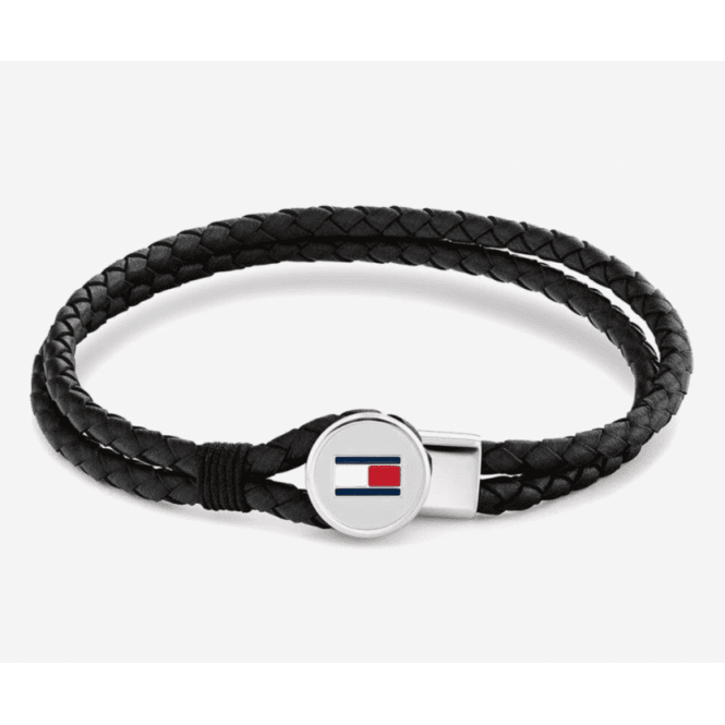 Men's Bruce Black Leather Bracelet