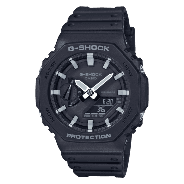 Men's Black Resin Alarm Chronograph Watch