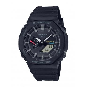 Men's Black Resin Bluetooth Solar Watch