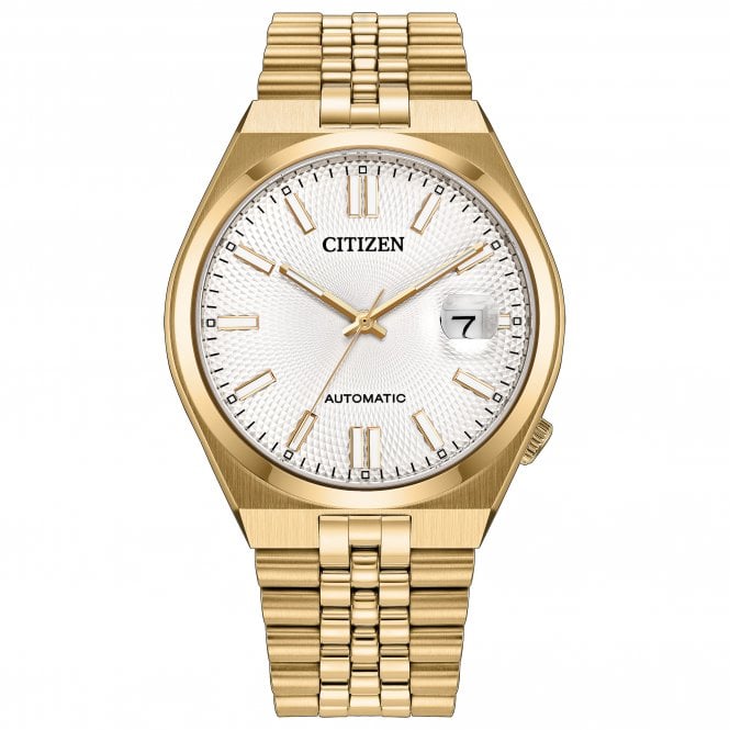 Men's Gold Plated 40mm 'Tsuyosa 60' Automatic Watch