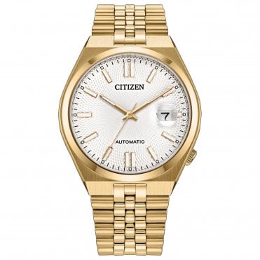 Men's Gold Plated 40mm 'Tsuyosa 60' Automatic Watch