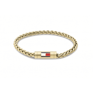 Men's Gold Plated Barrell Bracelet