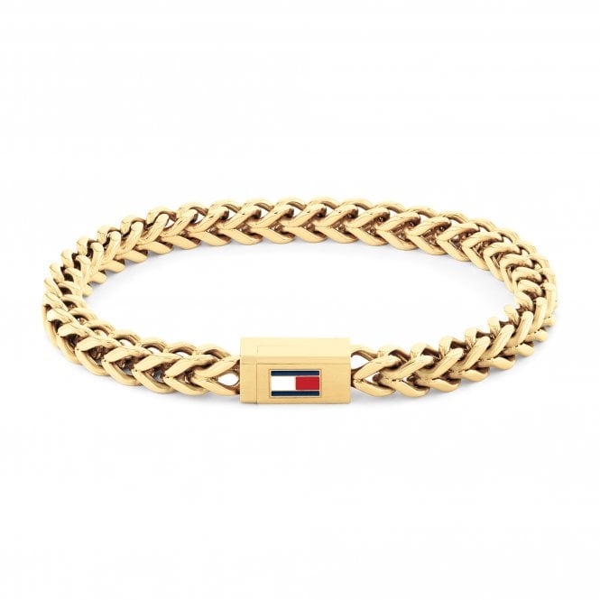 Men's Gold Plated Braided Bracelet