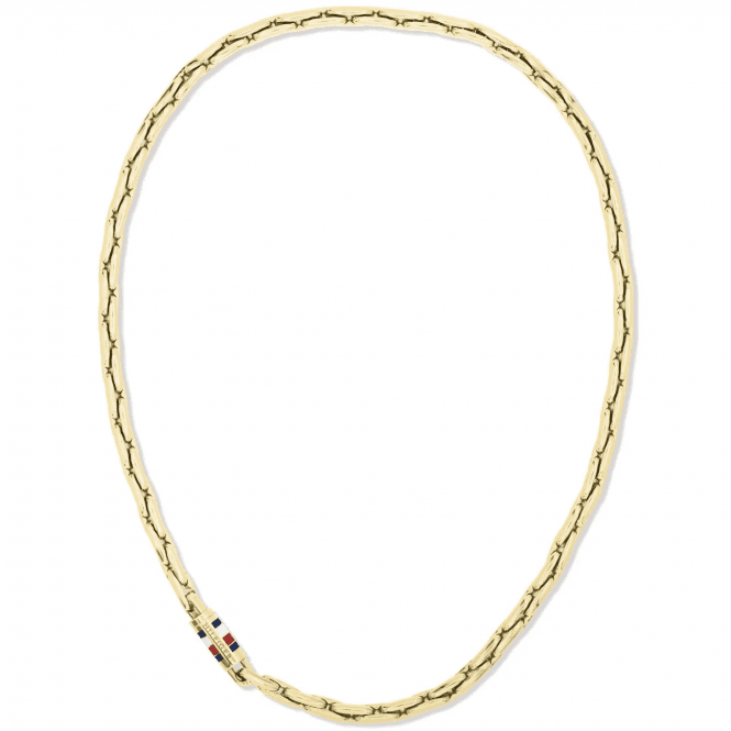 Men's Gold Plated Logo Necklace