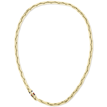 Men's Gold Plated Logo Necklace